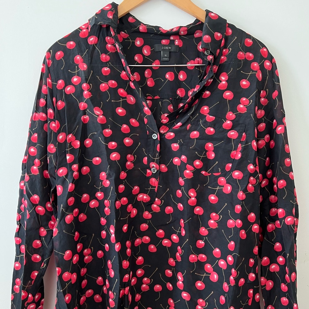 Cherry Print Top